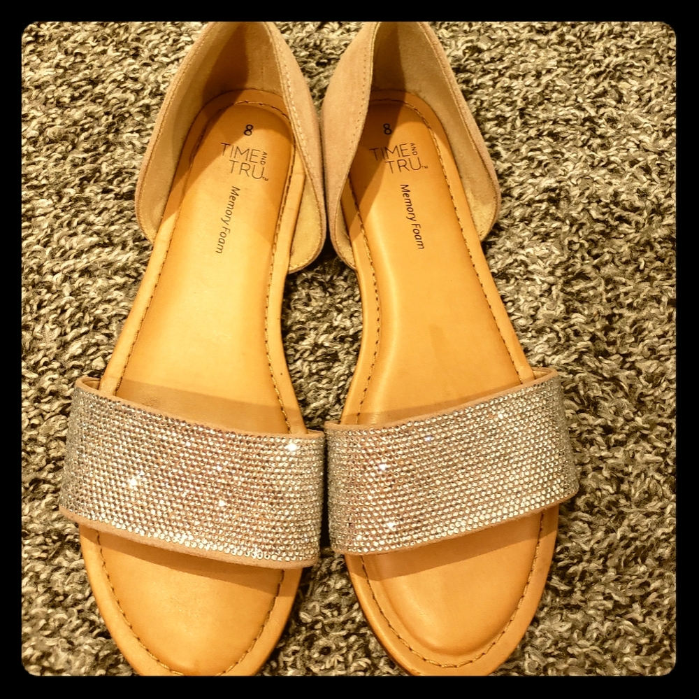 Time & Tru rhinestone shoes